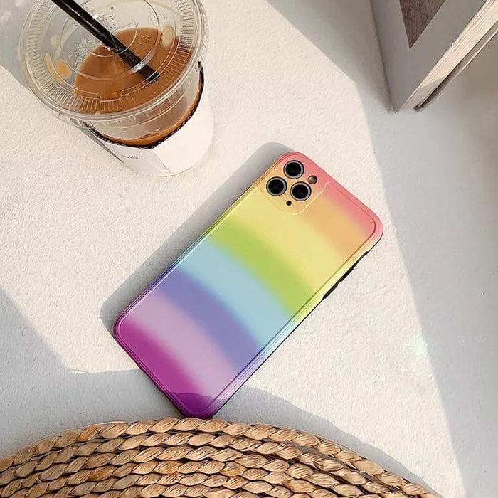 pastel rainbow iphone case boogzel apparel