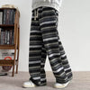 80s grandma striped black pants boogzel clothing