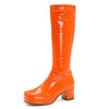 neon orange Vinyl Boots boogzel apparel