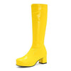 neon yellow Vinyl Boots boogzel apparel