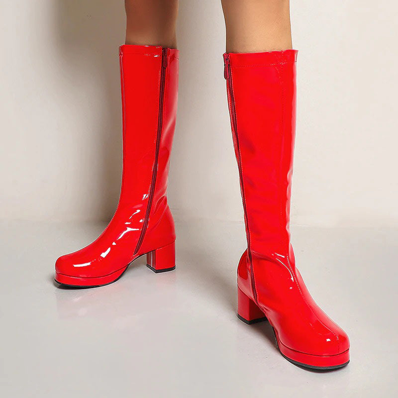 red Vinyl Boots boogzel apparel