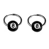 eight ball hoop earrings boogzel clothing