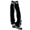 90's black wide leg jeans boogzel clothing