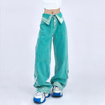 90's blue wide leg jeans boogzel clothing