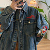 90s kids embroidery denim jacket boogzel clothing