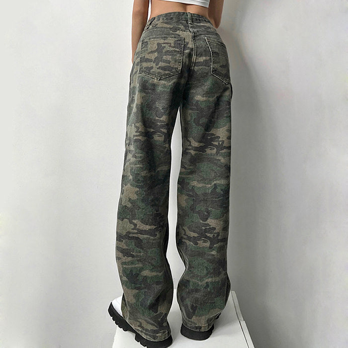 90's Camouflage Cargo Jeans