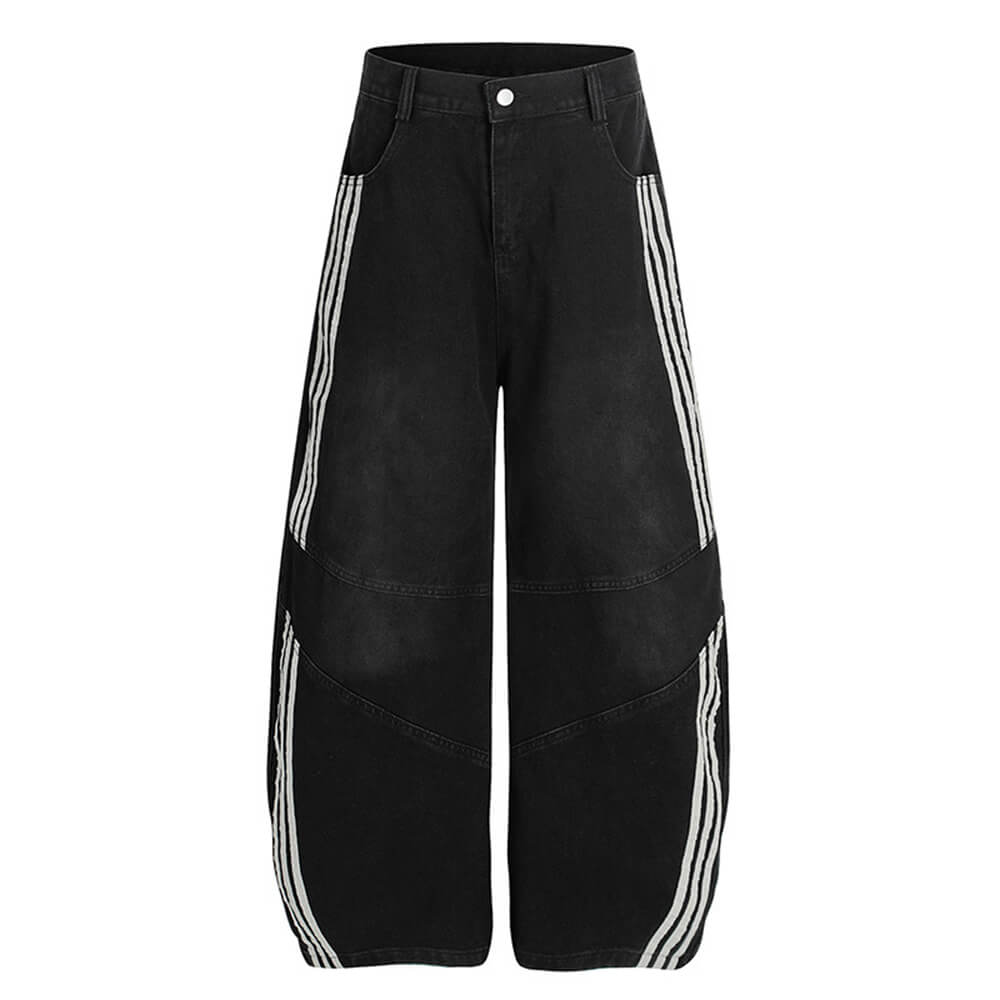 90s aesthetic side stripe jeans boogzel clothing