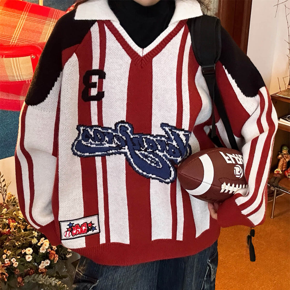 90s locker room knit sweater boogzel clothing