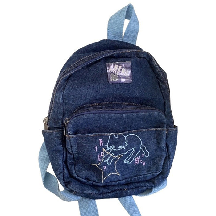 90's Aesthetic Denim Backpack 90's Aesthetic Denim Backpack