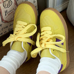 90s aesthetic yellow sneakers boogzel clothing