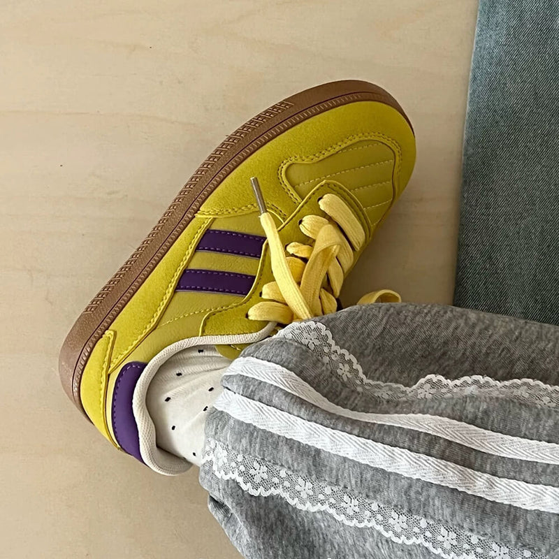 90s aesthetic yellow sneakers boogzel clothing