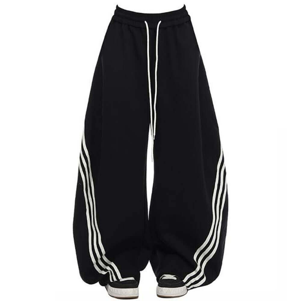 90s side stripe baggy sweatpants boogzel clothing