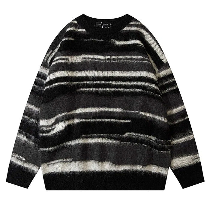 90s striped knit sweater boogzel clothing