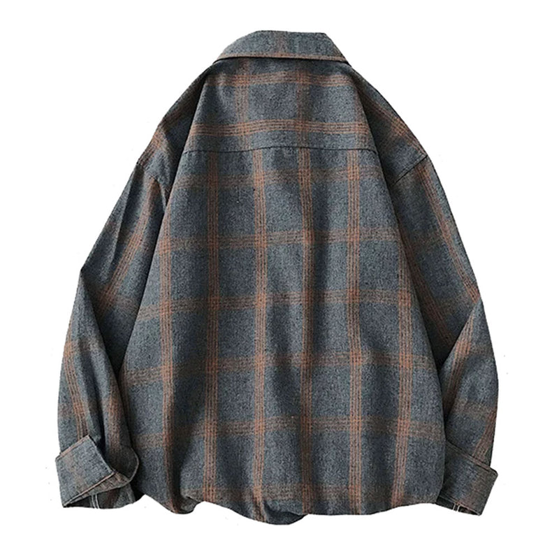 90s style oversized plaid shirt boogzel clothing