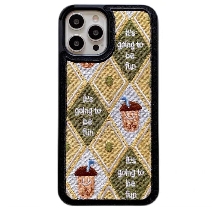 acorn argyle iphone case boogzel apparel
