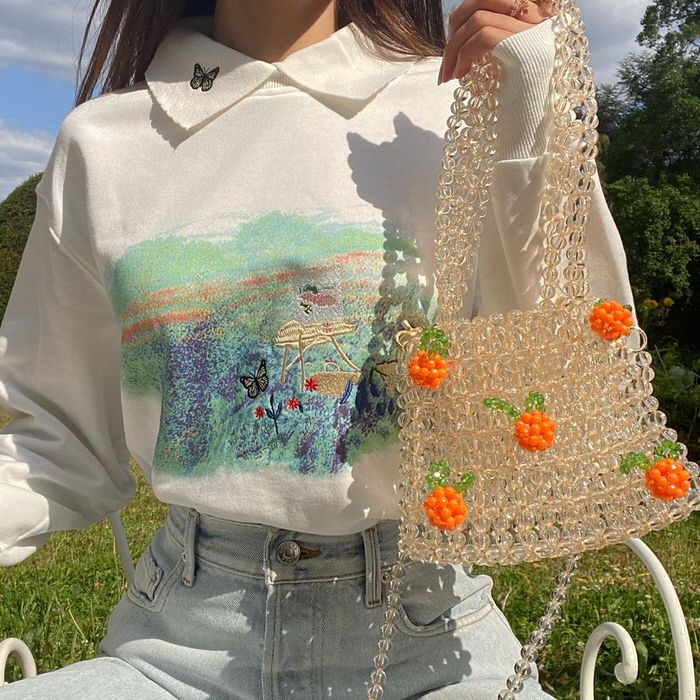 aesthetic beaded handbag boogzel apparel
