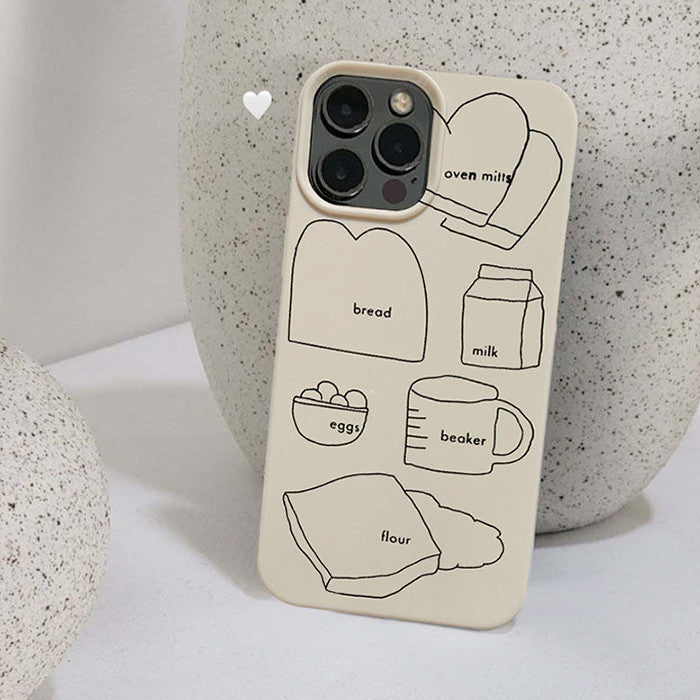 aesthetic breakfast iphone case boogzel apparel