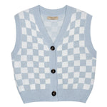 aesthetic checkered vest boogzel apparel