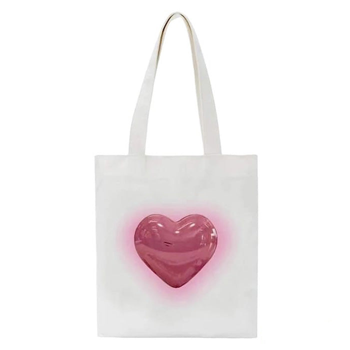 aesthetic heart tote bag boogzel apparel