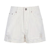 white denim shorts boogzel apparel