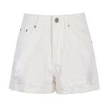 white denim shorts boogzel apparel