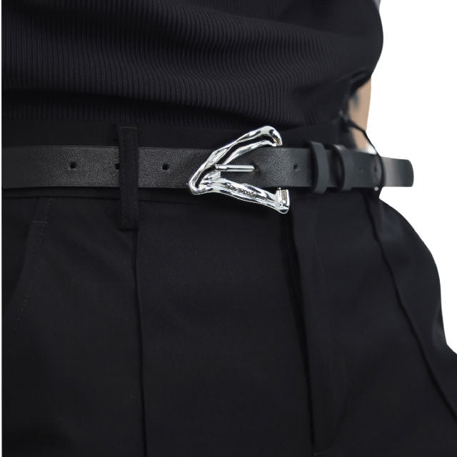 Aesthetic Asymmetrical Buckle Belt boogzel clothing