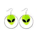 alien hoop earrings boogzel apparel
