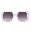 white oversized sunglasses boogzel apparel