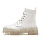 white chunky boots boogzel apparel