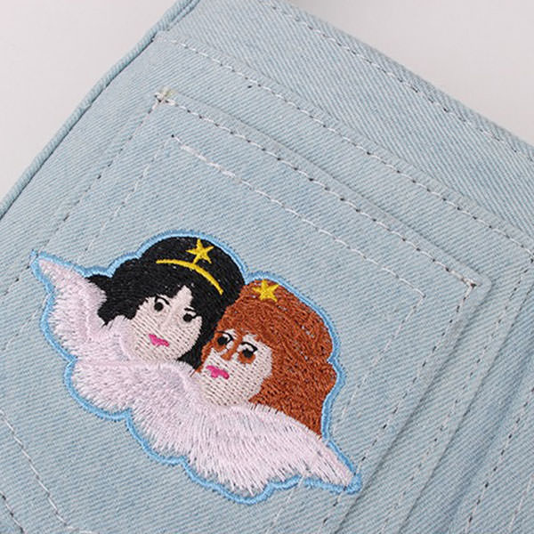 Angel Embroidery Baguette Bag boogzel apparel