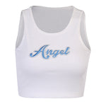 white angel crop top boogzel apparel