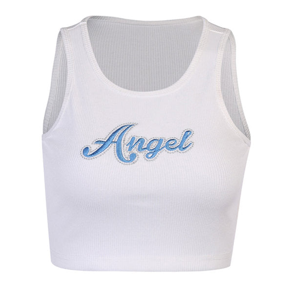 white angel crop top boogzel apparel