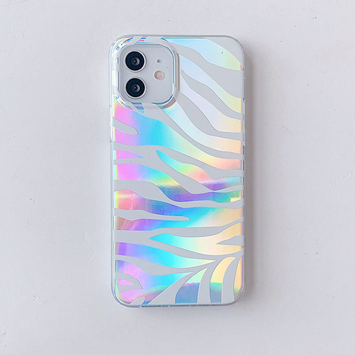 aesthetic holographic iphone case boogzel apparel