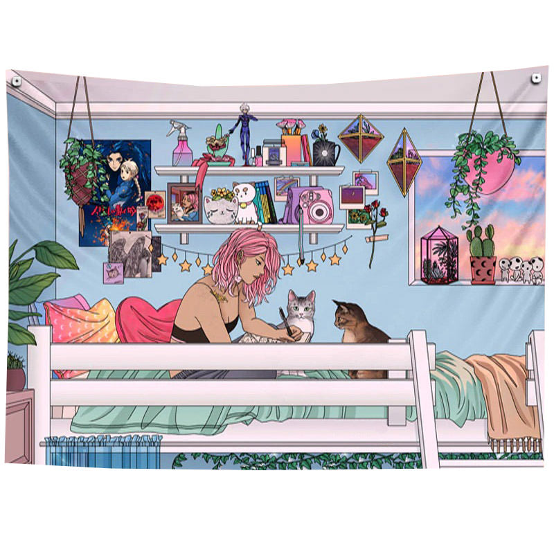 Anime Room Wall Tapestry