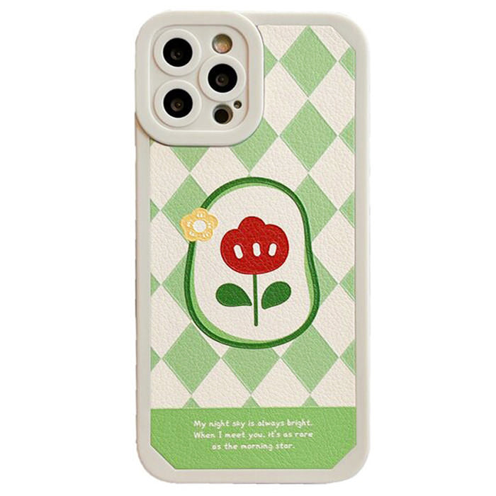 argyle flower iphone case boogzel apparel