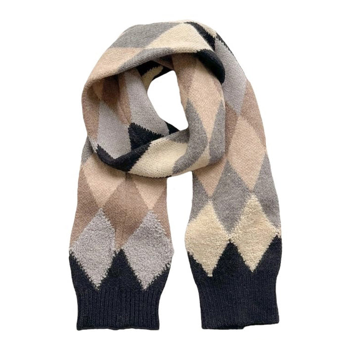 argyle pattern scarf boogzel apparel