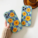 aesthetic flower checker iphone case shop