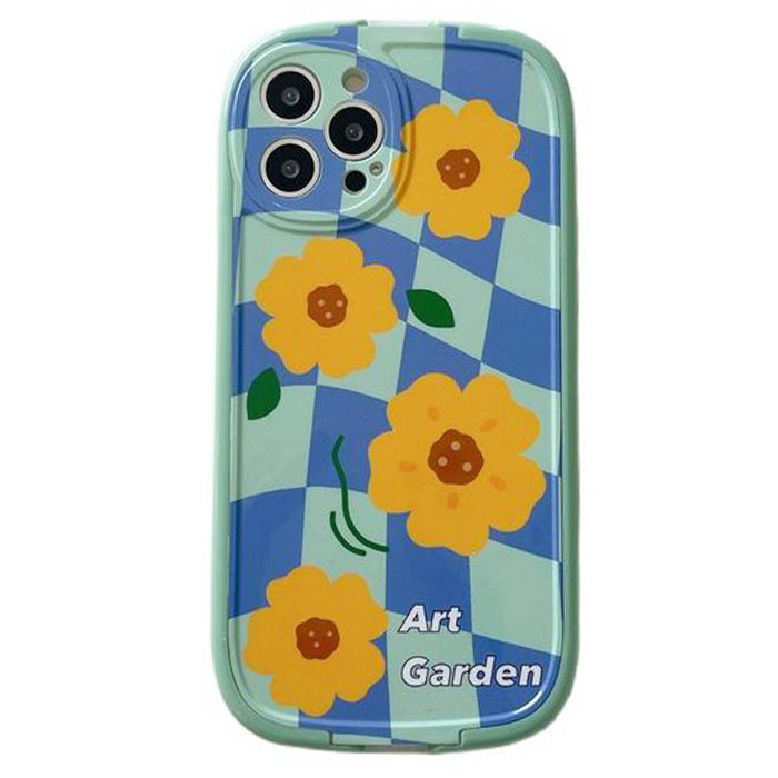 flower checker iphone case boogzel apparel