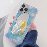 baby blue mirror iphone case boogzel apparel