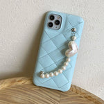 blue pearl chain iphone case boogzel apparel
