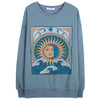 sun moon print sweatshirt boogzel apparel
