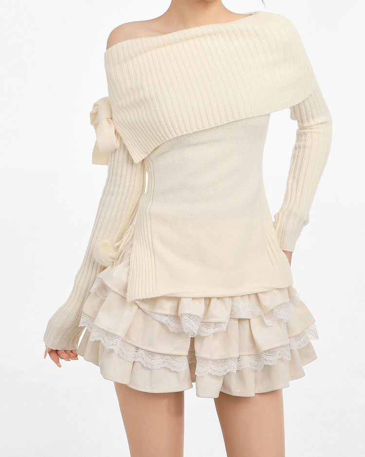 Ballerina Core Ruffled Lace Skirt - Boogzel Clothing - BBallerina core aesthetic