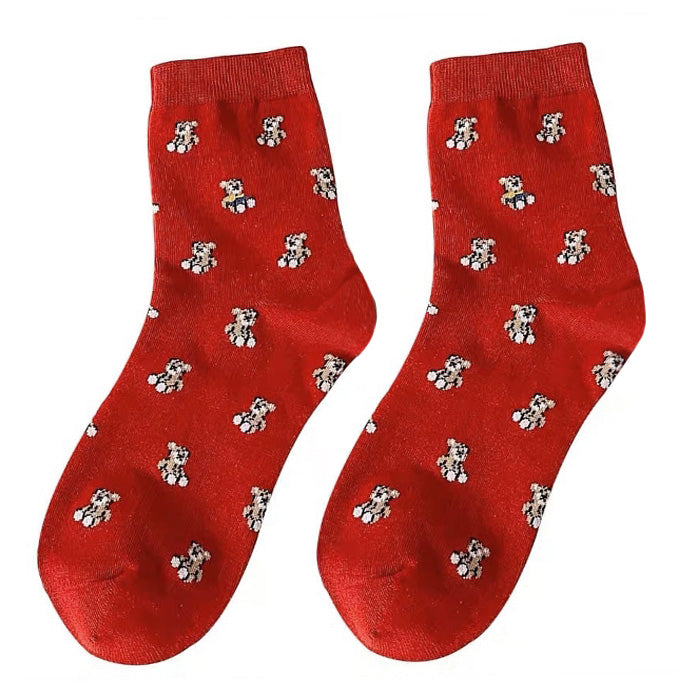 bear pattern socks boogzel apparel