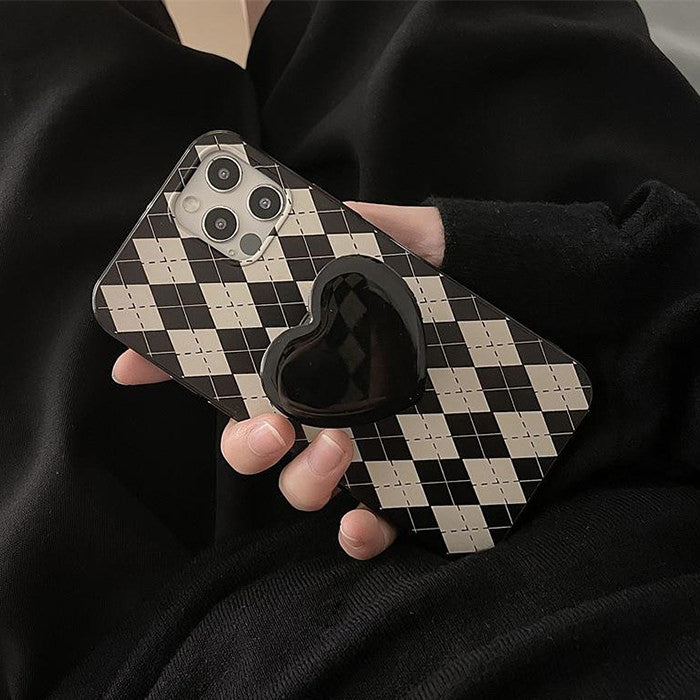 black heart argyle iphone case boogzel apparel