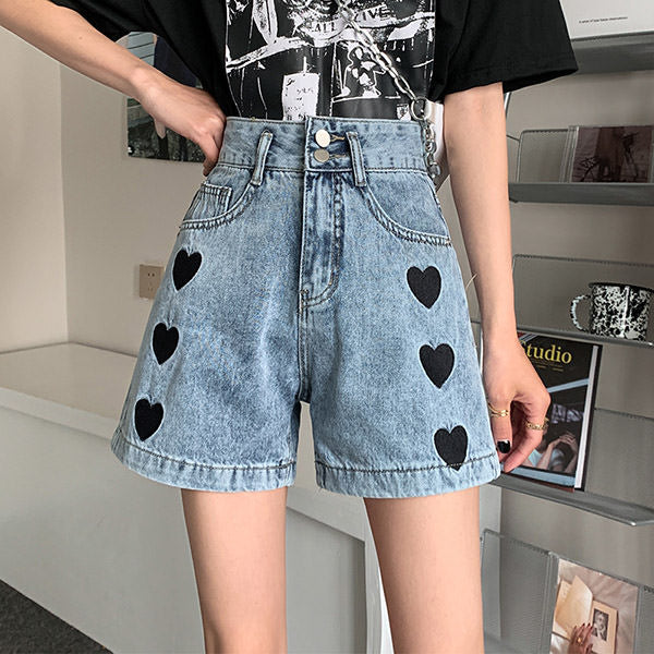 Black Hearts Shorts boogzel apparel