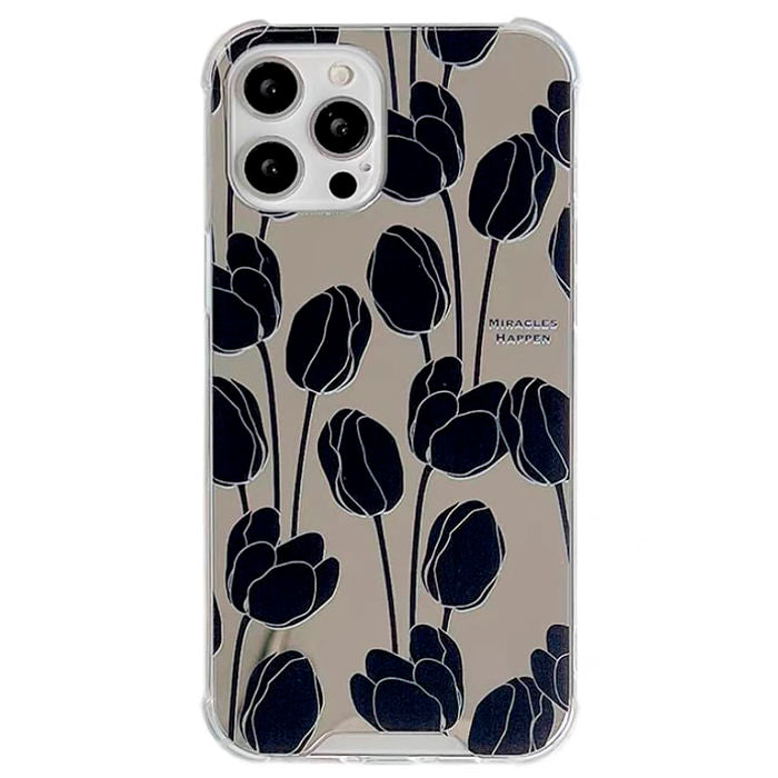 black tulips iphone case boogzel apparel