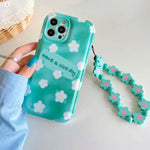 blue floral chain iphone case boogzel apparel