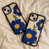 Blue Flower Teddy iPhone Case