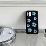 blue flower iphone case boogzel apparel