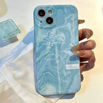 blue rose iphone case boogzel apparel